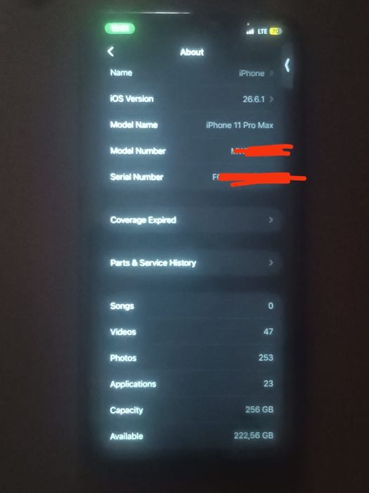 Iphone 11 pro max 256gb