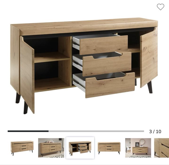 Set mobilier living (comodă TV + dulap + măsuță)