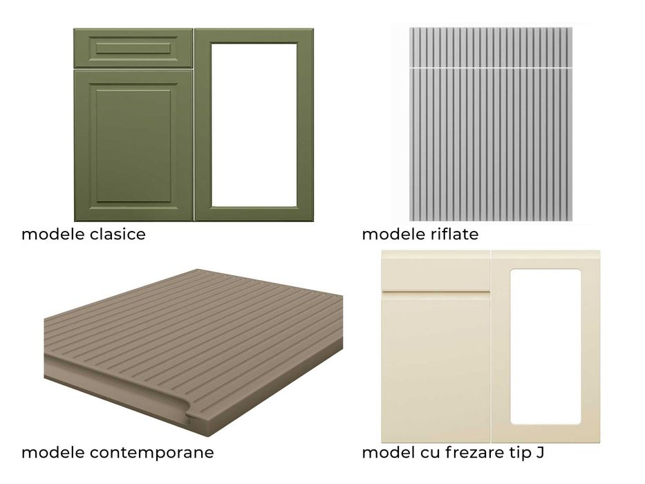 Set fronturi/usi noi din MDF pentru mobilier de bucatarie