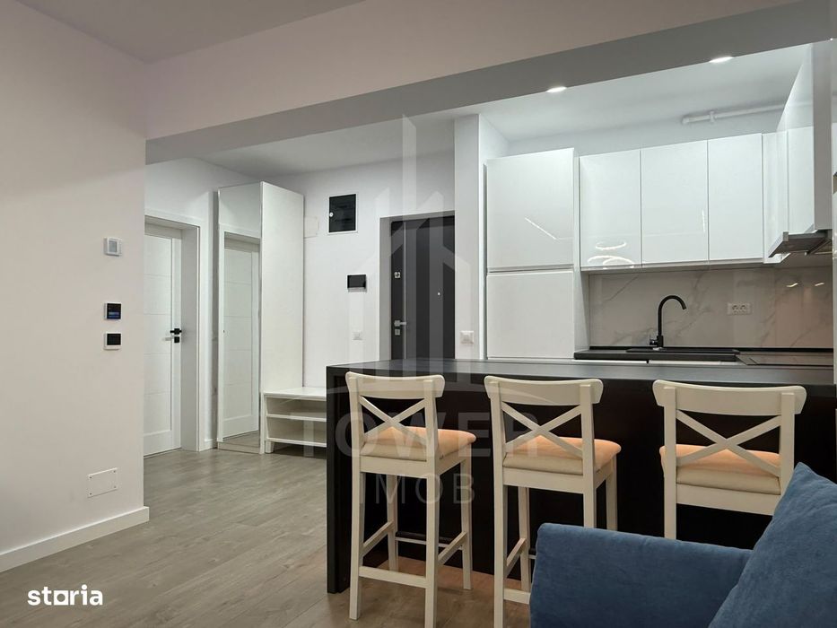 Apartament cu 2 camere de lux  – prima închiriere, lângă Shopping City