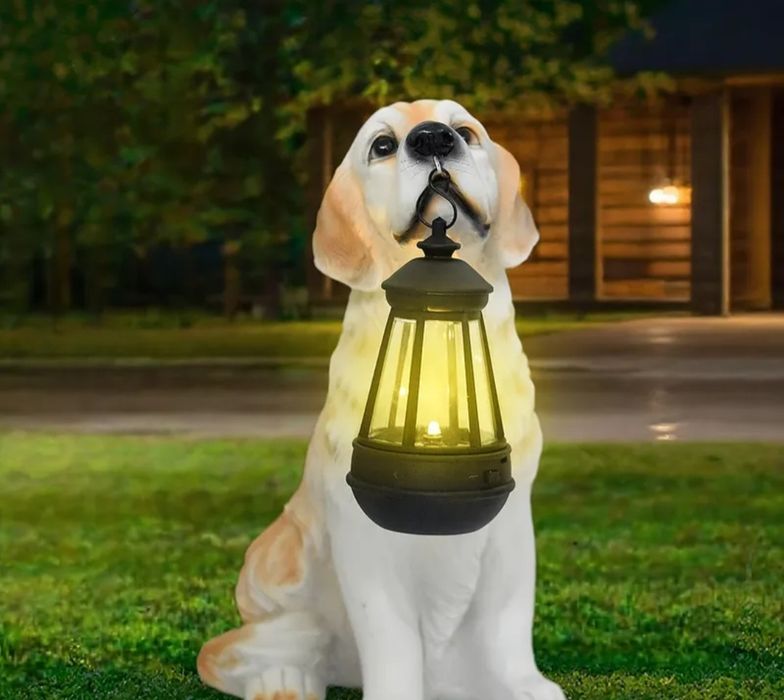 Decoratiune gradina cu lampa