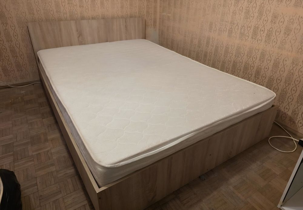 Pat pal sonoma 140x200 cu saltea