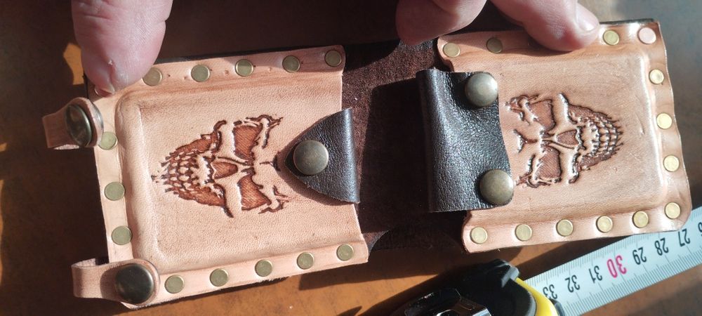 Портфейл от естествена телешка кожа