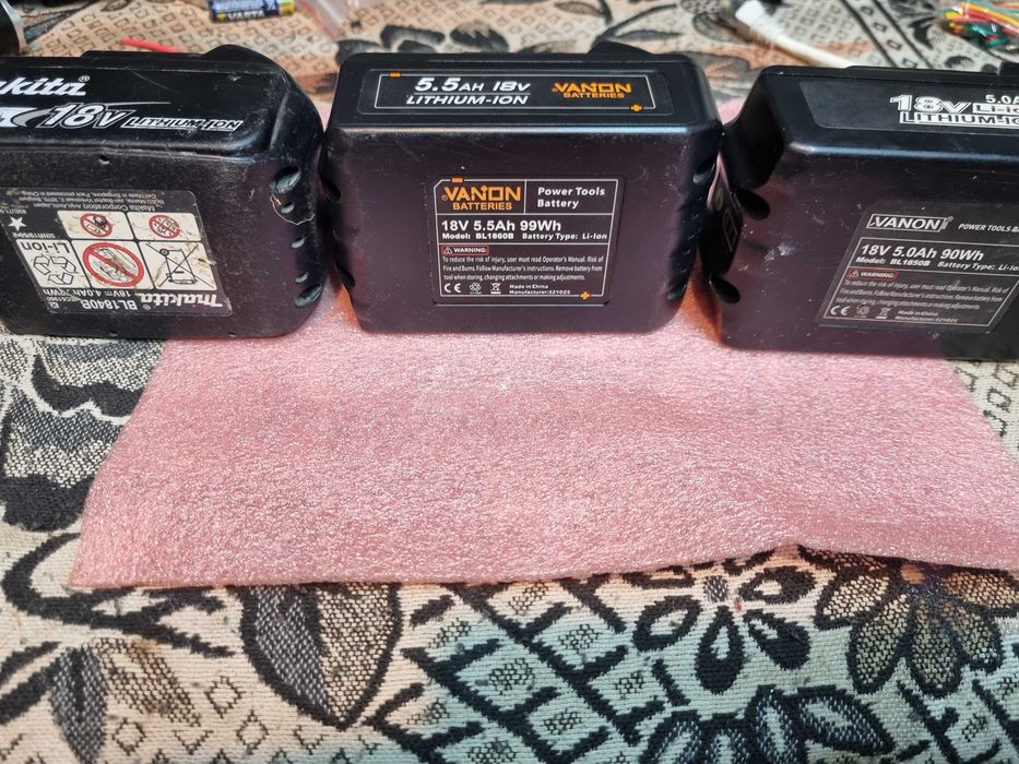 Baterie Makita 18 volti 6 ah,5ah.3ah/5,5ah