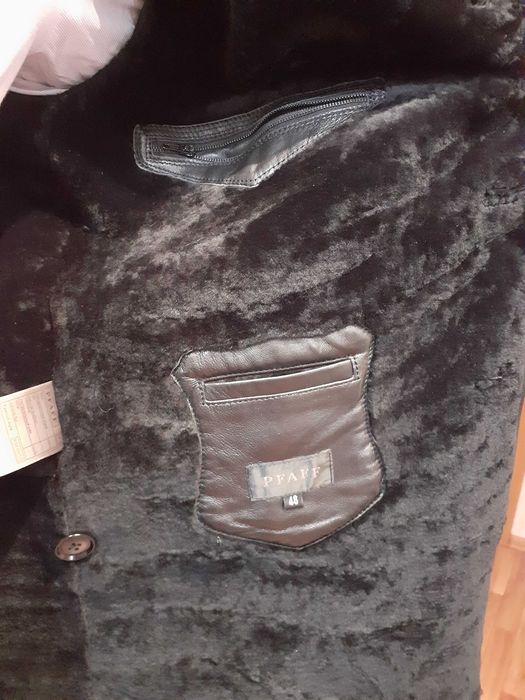 Зимняя кожаная куртка