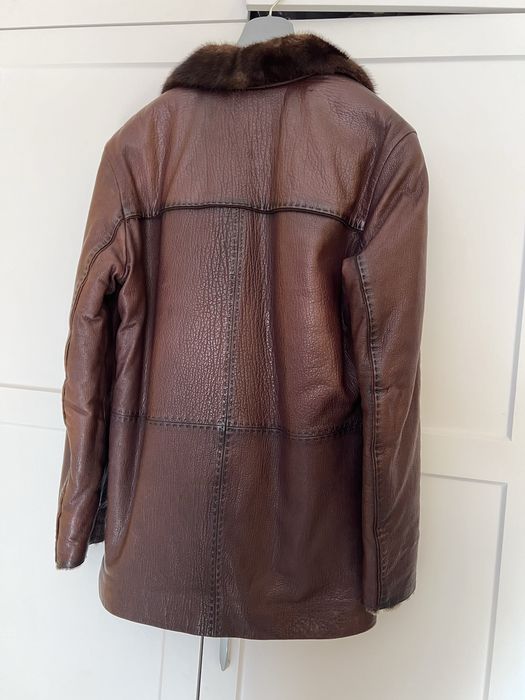 Дубленка зимняя теплая