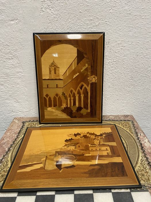 Френски картини с интарзия