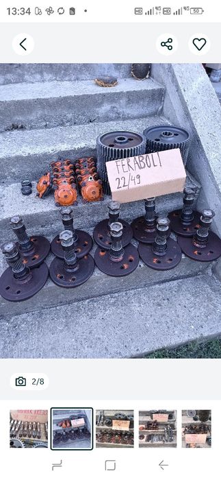 Piese freza grapă rotativa pinion slamAx.