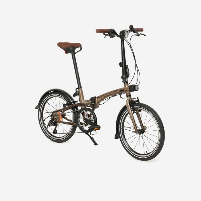 Bicicletă pliabilă Fold 560 ocru - No - produs resigilat Decathlon