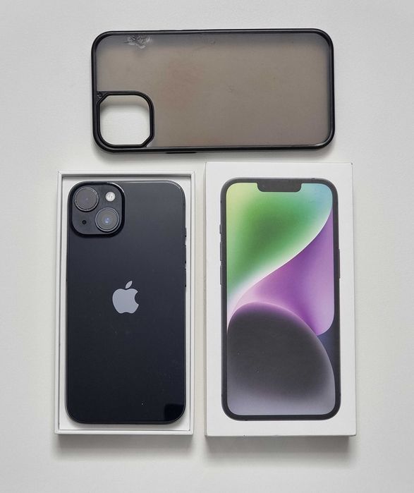 iPhone 14 Black, 128 GB, impecabil, liber de retea, bateria 85%