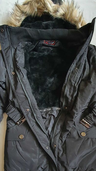 Дамско дълго яке с качулка