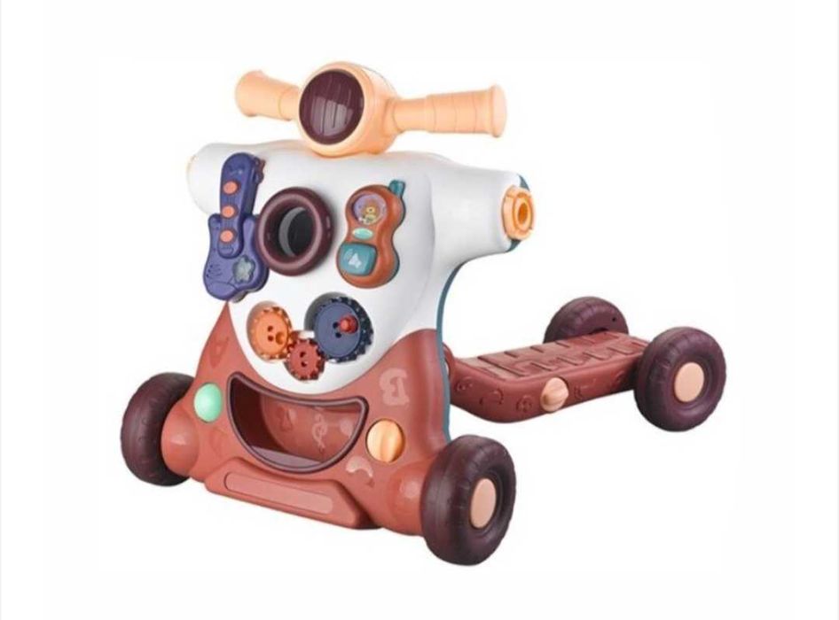 Проходилка & Скутер 4 в 1 KikkaBoo - Robo, Beige