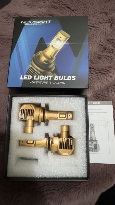 Set 2 becuri led Premium NOVSIGHT hb4 9006 proiectoare 100w