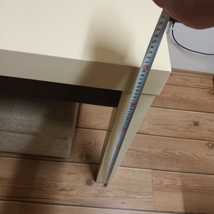 Vând masă lemn masiv 2 blaturi  făcută la comandă  125/80/ 80  cm