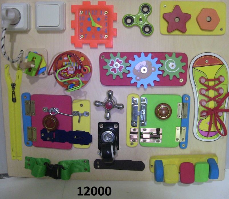 Бизиборд  доска развивающая