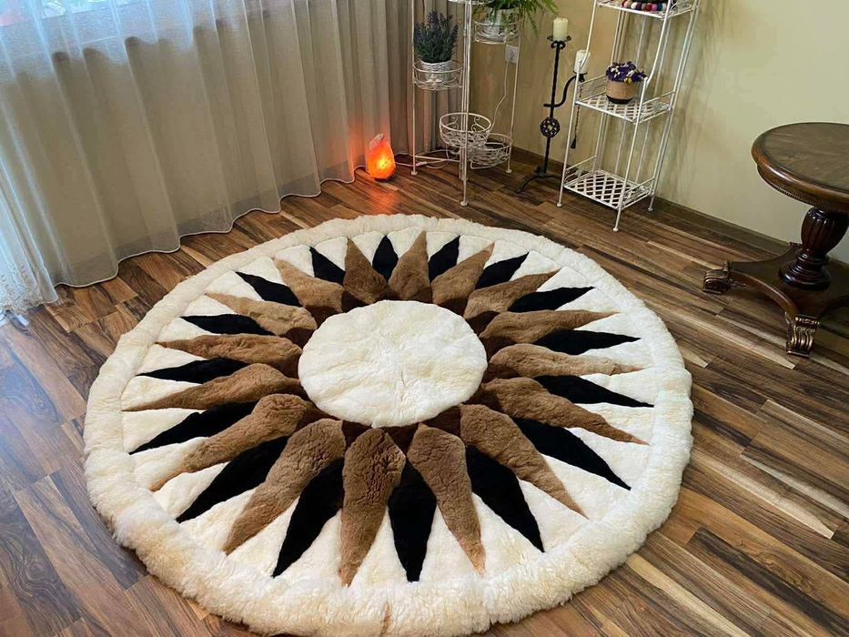 Килим от Алпака. Естествена кожа