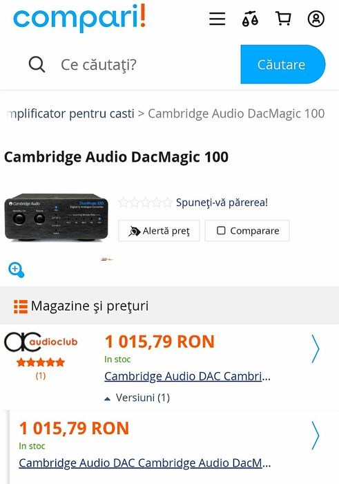 DAC*CAMBRIDGE AUDIO*DacMagic 100*HiFi*Convertor Digital-Analog*(chord