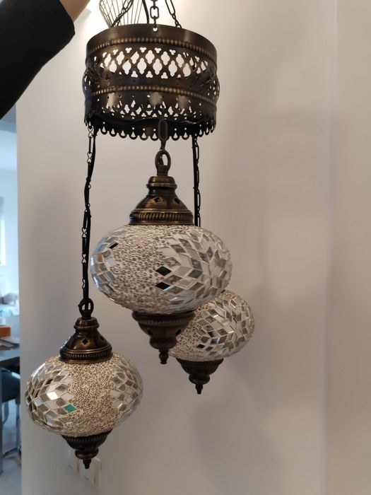 Set de lămpi 4 buc și candelabru 2 bucati