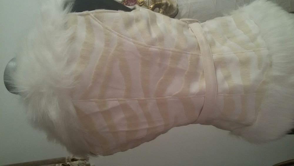 Vestă de blană artificiala cu imitație de piele