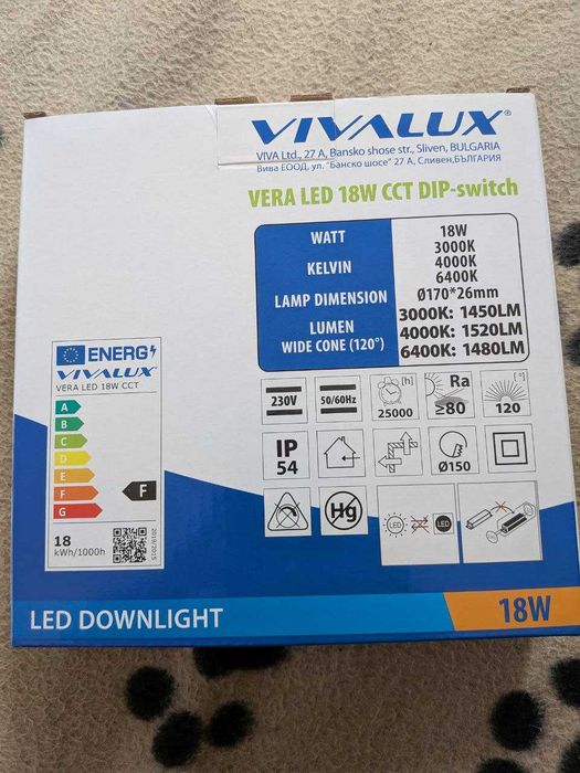 Vivalux Vera LED 18W CCT DIP