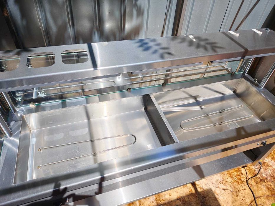 Електрическа топла витрина бен мари CSA Inox 6 × GN 1/1