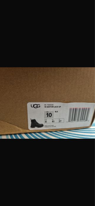 Ghete UGG Ashton Lace-Up dama nr 41 negre noi cutie.