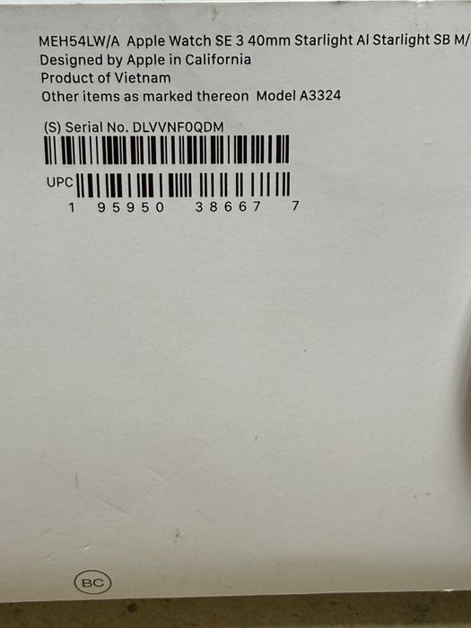 Apple watch se 3 40mm
