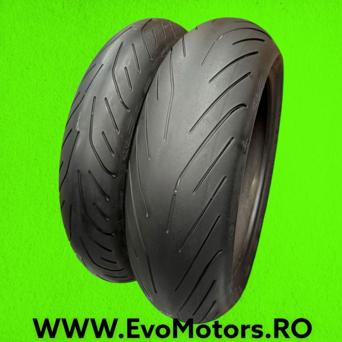 Set Anvelope Moto 120 70 17 si 190 55 17 Michelin Power3 Cauciuc Set12