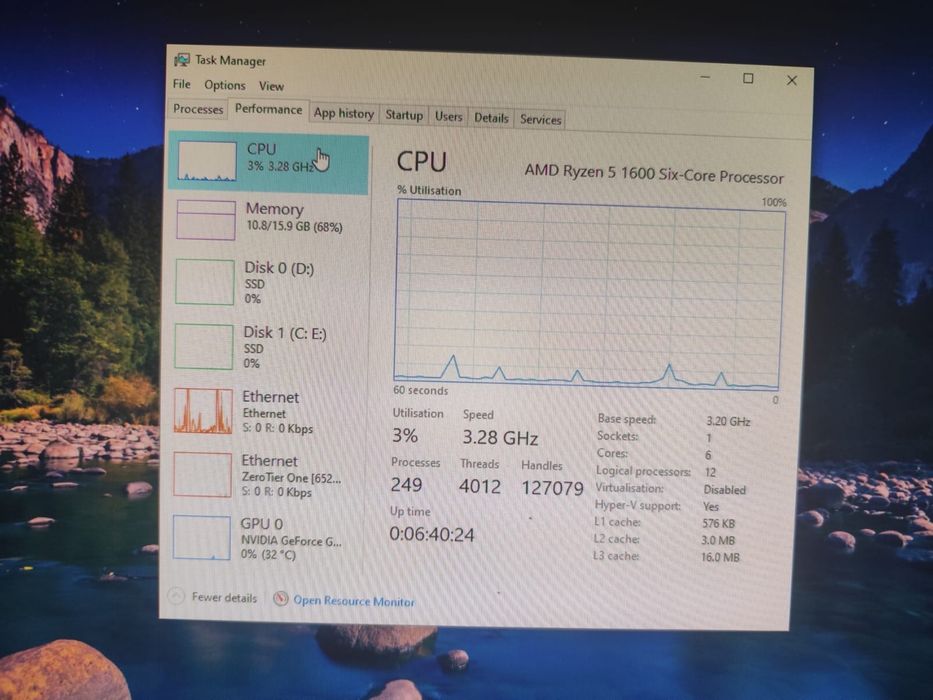 Vand PC Gaming Ryzen 5 1600x GTX 1060 6GB