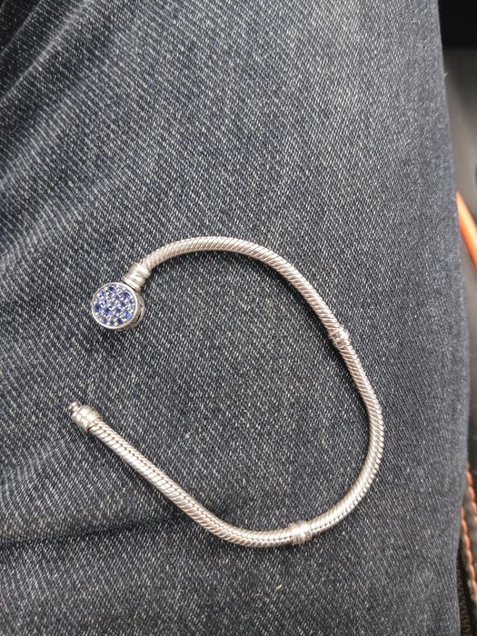 Браслет серебро с камнями PANDORA