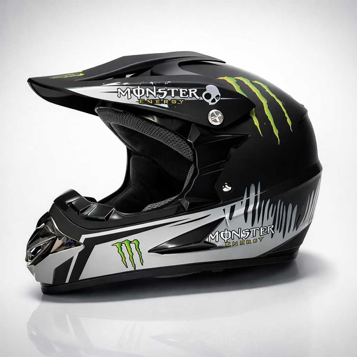 Кросова каска MONSTER, Full Face, DOT Сертификат, Размер: S; M;
