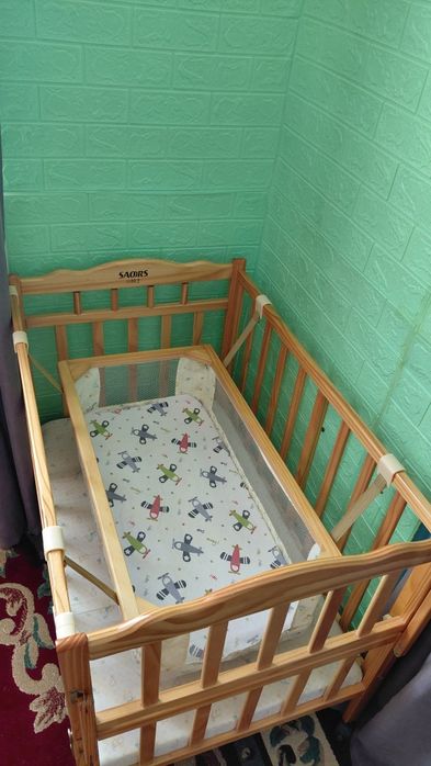 Детский манежик с люлькой