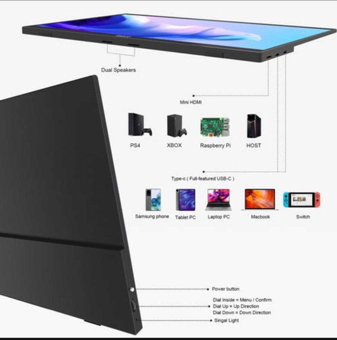 ZEUSLAP 15.6 dyumli Monitori