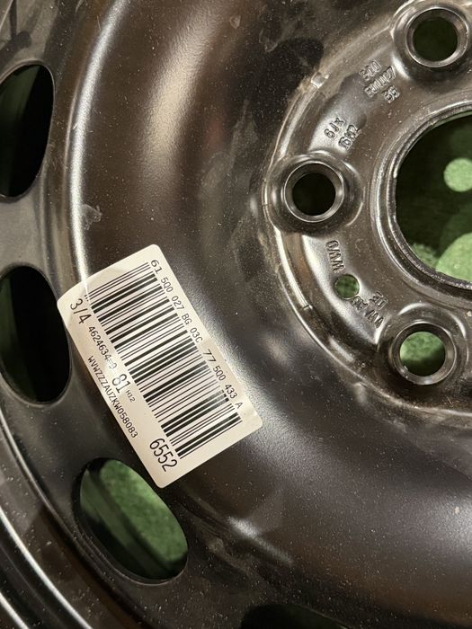 Jante originale r16 VW Golf 7 8 R16 5Q0601027BG 6x16 ET48 5x112 + capace noi (0 km)