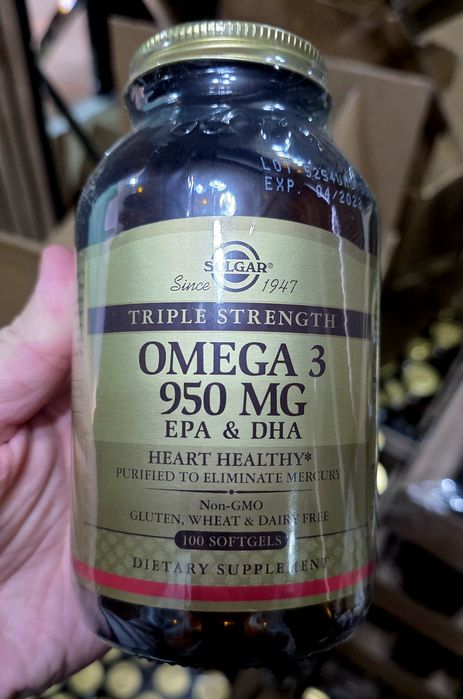 ДОСТАВКИ НЕТ Solgar Omega3 950,  390 000 скидка Made in USA
