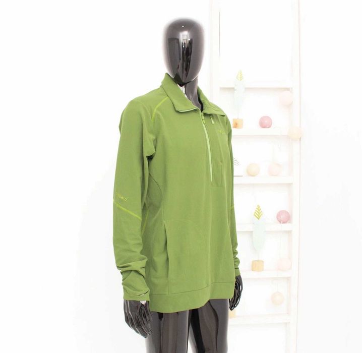 Norrona Svalbard Warm1 Sweater мъжки пуловер 1/4 цип суичър зелен L