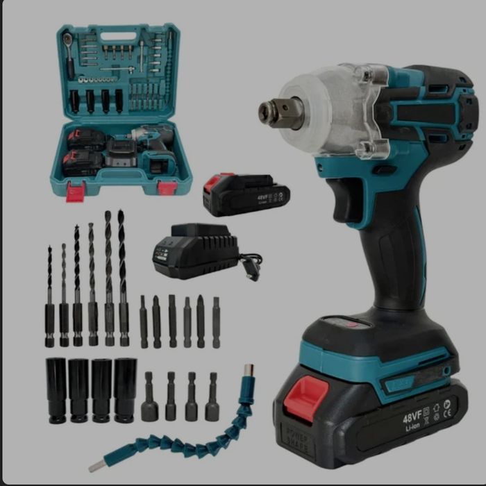 Cheie de impact 550Nm, trusa completa