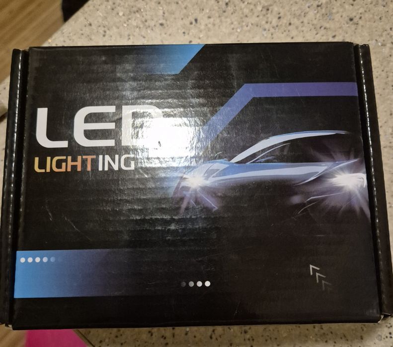 Set Becuri Auto LED H1 - Model D-Q80S, 80W, 6000K (Alb Rece), NOI