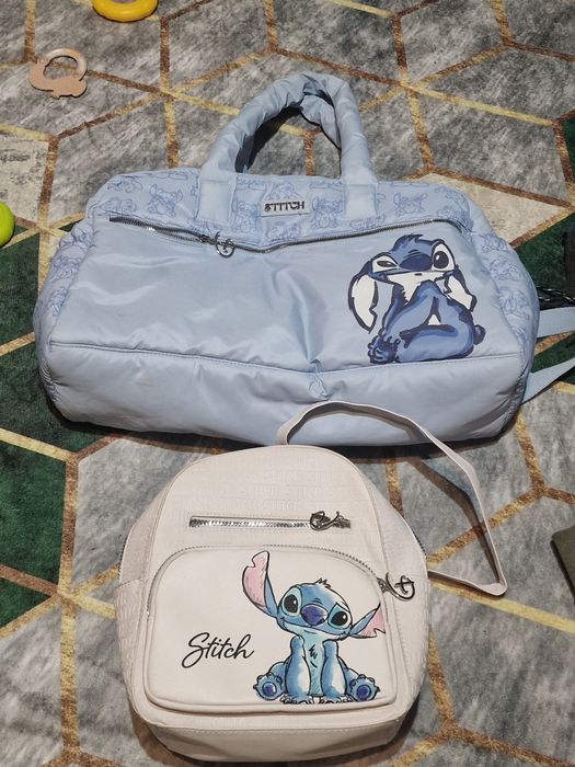 Geanta Mare si Rucsac / Ghiozdanel Stitch Disney