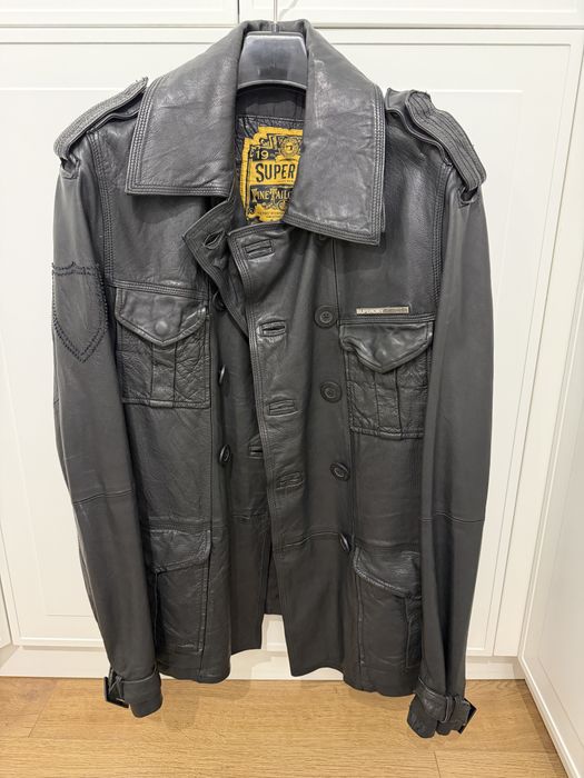 Geaca piele naturala Superdry