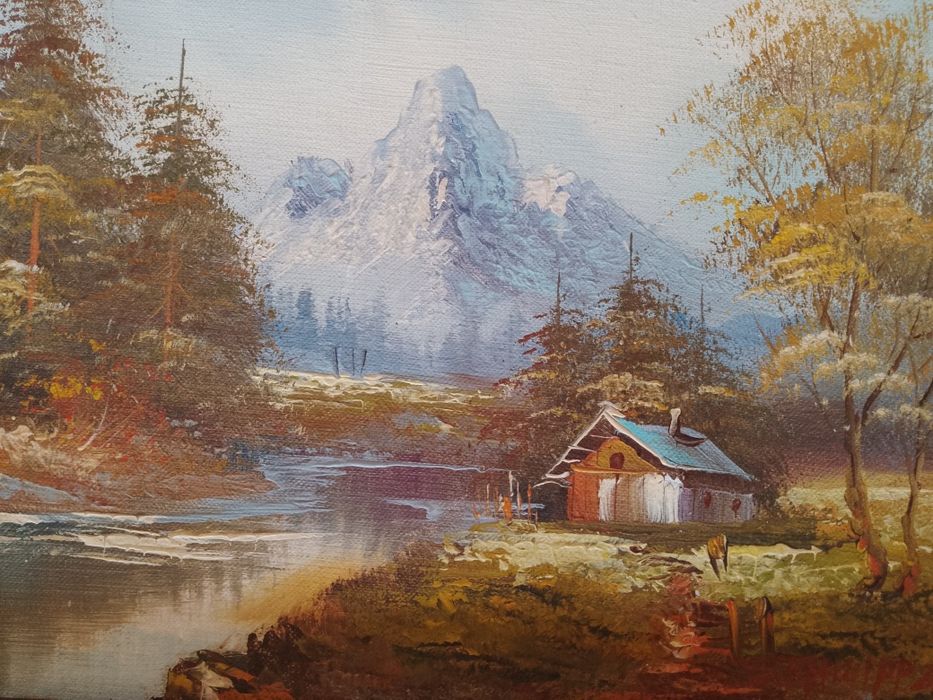 Картина пейзаж,масло платно