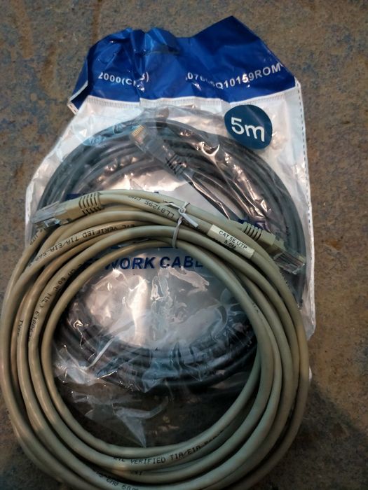 Кабель UTP RJ45 Патчкорд - 5 метр. Ethernet.