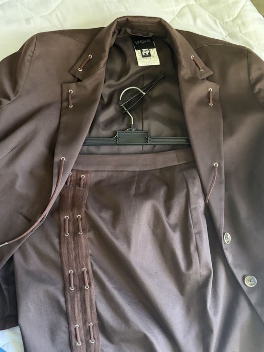 Verus versace кафяв костюм