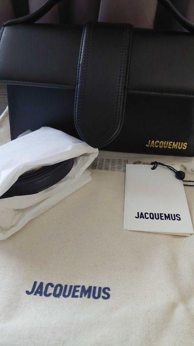 Оригинална кожена чанта Jacquemus Le Grand Bambino Pink