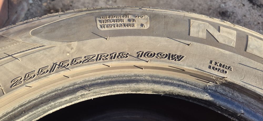 Летние шины 255х55хR18