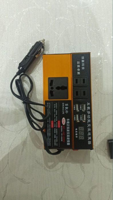 Инвентор преобразователь напряжения в авто с 12 вольт в 220 вольт. Мощ