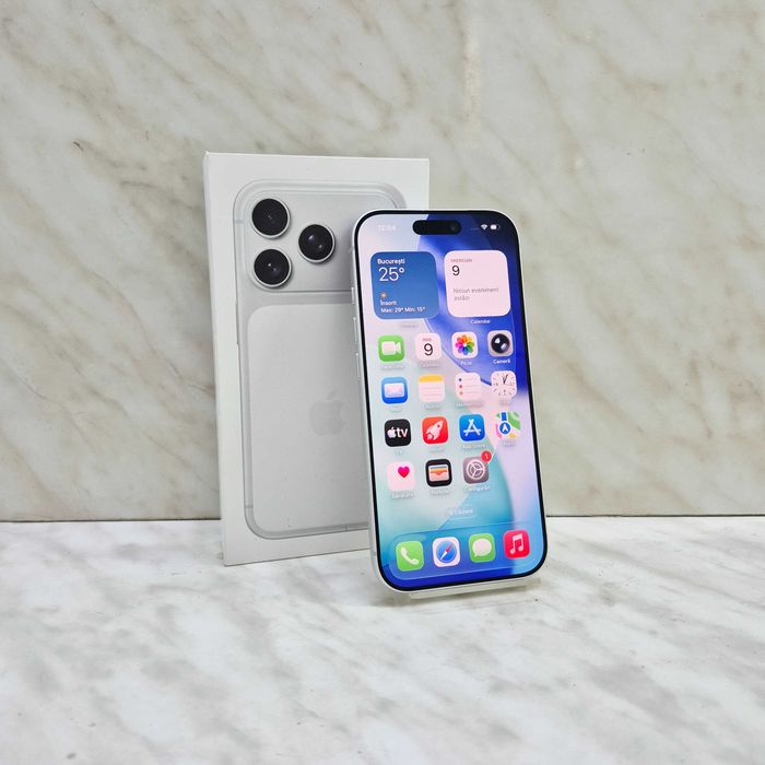 iPhone 17 Pro Silver, 256GB, 99% baterie Zeus Amanet Militari 37244