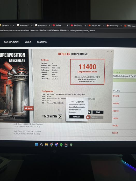 Nvidia RTX 3080 Zotac Trinity OC 10GB