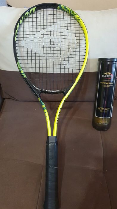 Ракета за тенис Dunlop Air Force 27 с калъф + подарък 3 топки  US Open