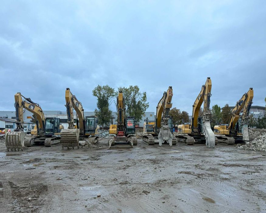 Închiriere excavatoare și utilaje construcții cu operator | DemoTech